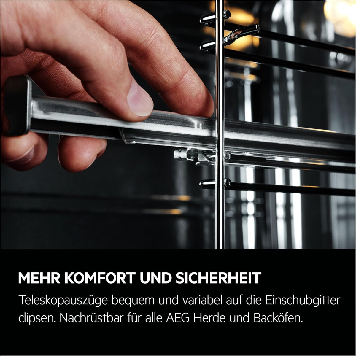 AEG Einbaubackofen â€?Serie 5 Ringheißluft: Gleichmäßige Garergebnisse auf 3 Ebenen â€?Pyrolyse Selbstreinigung â€?25 Automatikprogramme â€?LED-Touchdisplay â€?Schnellaufheizung â€?Schwarz â€?BPE53516AB