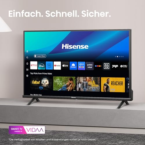 Hisense 40E4QT Fehrnseher, 40 Zoll, DLED, Smart TV, Game Mode, AI Sports Mode, Dolby Audio, Dolby MS12, DTS Virtual X, HDR10, HLG, Full HD, High Contrast, Rauschunterdrückung 2025