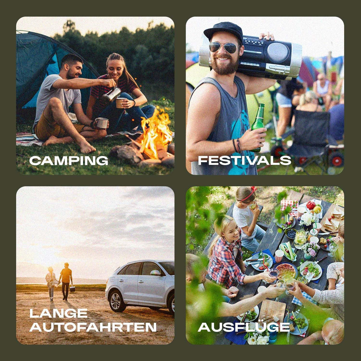 elektrische Kühlbox - Kompressor Gefrierbox bis -20 Grad - Kühlbox Auto - Camping Kühlschrank - Powerstation zum Kühlen - 12V 230V - 40 Liter
