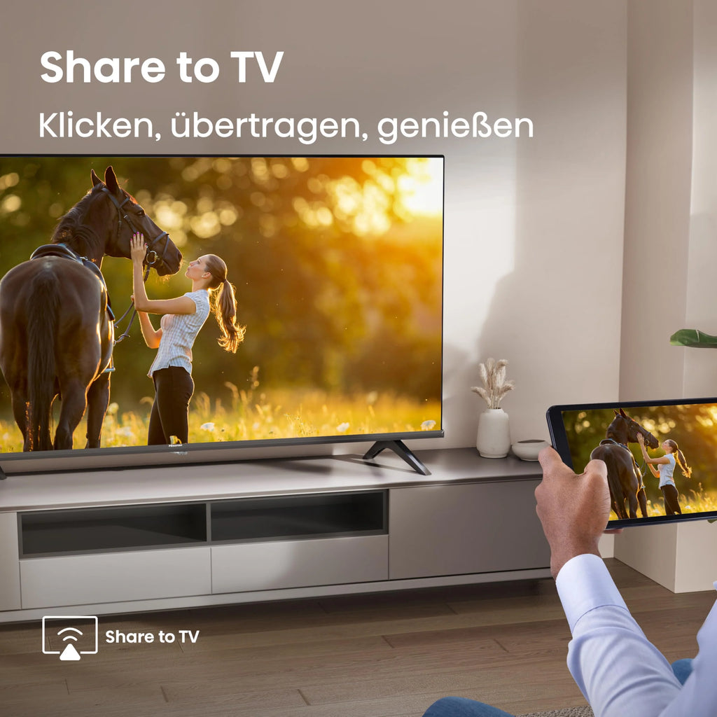 Hisense 40E4QT Fehrnseher, 40 Zoll, DLED, Smart TV, Game Mode, AI Sports Mode, Dolby Audio, Dolby MS12, DTS Virtual X, HDR10, HLG, Full HD, High Contrast, Rauschunterdrückung 2025