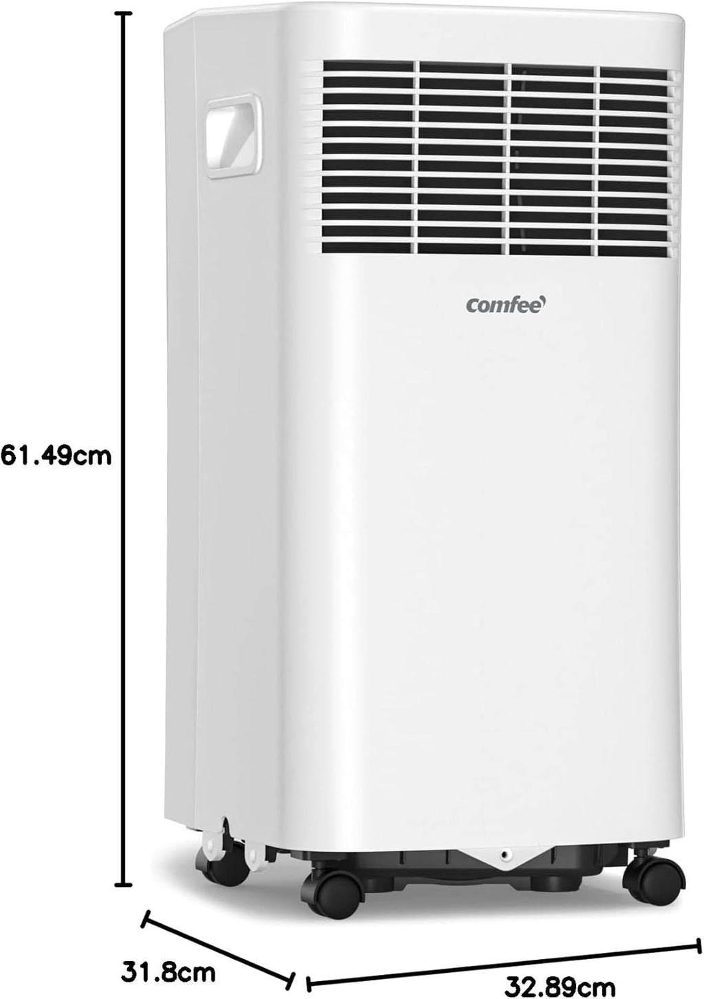 Comfee Mobiles Klimagerät MPPH-09CRN7, 9000 BTU 2,6kW, Kühlen&Ventilieren&Entfeuchten, Raumgröße bis 88m³(33ãŽ?, Mobile Klimaanlage mit Abluftschlauch