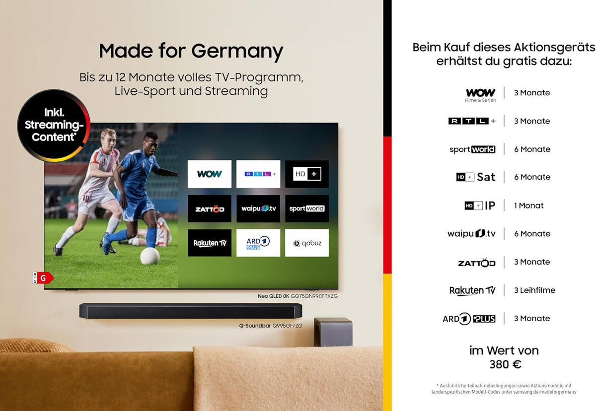 QLED Q7F2 4K 55 Zoll (138 cm) UHD Fernseher, Q4 AI Prozessor, Quantum Dot für Reale Farben, 4K Upscaling, Knox Security, Gaming Hub, Kostenlose Inhalte, AI Smart TV