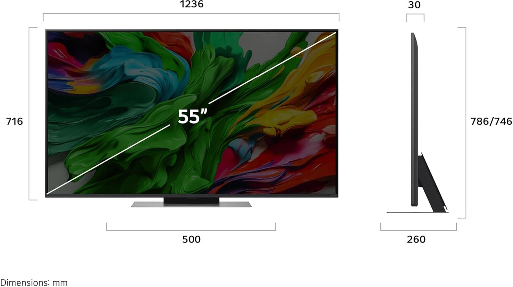 LG 55QNED86A6A TV 55 Zoll (139 cm) 4K QNED evo AI TV (α8 Gen2 4K AI Prozessor, webOS 25, 120Hz) Modelljahr 2025