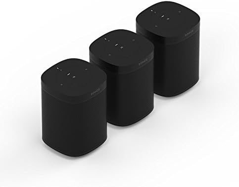 Sonos One Smart Speaker, schwarz â€?Intelligenter WLAN Lautsprecher mit Alexa Sprachsteuerung, Google Assistant & AirPlay â€?Multiroom Speaker für unbegrenztes Musikstreaming