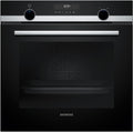 Siemens HB578HBS7 iQ500 Einbau-Backofen, 60 x 60 cm, activeClean - automatisches Selbstreinigungssystem, cookControl30, 3D Heißluft, Backofenassistent mit Sprachsteuerung, Backwagen, Home Connect