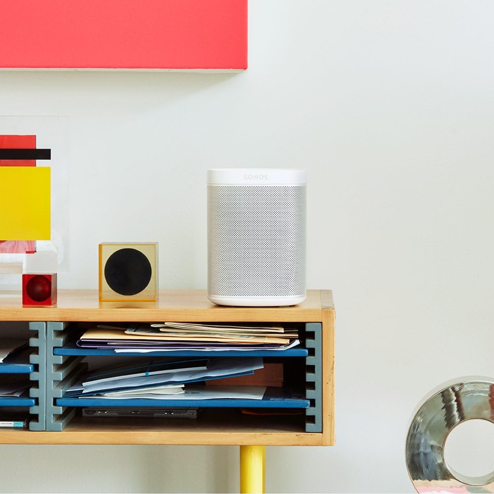 Sonos One Smart Speaker, schwarz â€?Intelligenter WLAN Lautsprecher mit Alexa Sprachsteuerung, Google Assistant & AirPlay â€?Multiroom Speaker für unbegrenztes Musikstreaming