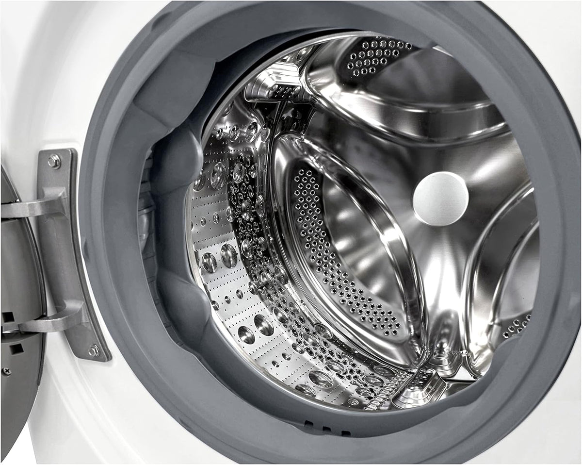 LG F4WV7080, Klasse A, Frontlader-Waschmaschine 8 kg, 1400 U/Min, AI Direct Drive, Wi-Fi, Tiefenreinigung mit Dampf, Groe Kapazitt, TRIPLE A, Auentür aus Sicherheitsglas, 62 x 60 x 85 cm  Wei