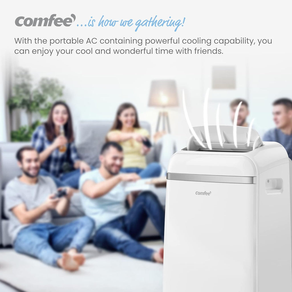 Comfee Mobiles Klimagert Easy Cool 2.0, 7000 BTU 2,0kW, Kühlen&Ventilieren&Entfeuchten, Raumgre bis 68m(25ãŽ?, APP-Steuerung/Alexa/Google Home/IFTTT, Mobile Klimaanlage mit Abluftschlauch