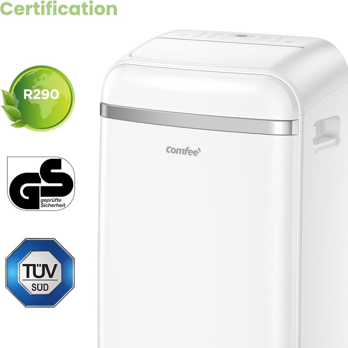 Comfee Mobiles Klimagert Easy Cool 2.0, 7000 BTU 2,0kW, Kühlen&Ventilieren&Entfeuchten, Raumgre bis 68m(25ãŽ?, APP-Steuerung/Alexa/Google Home/IFTTT, Mobile Klimaanlage mit Abluftschlauch