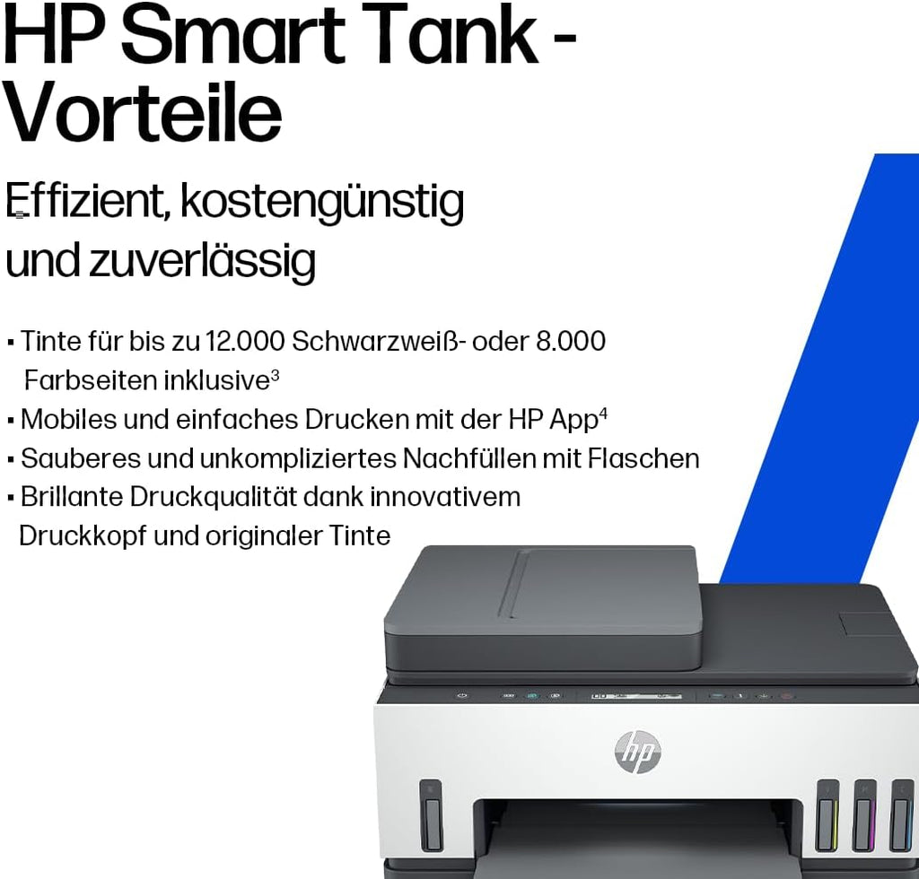 Smart Tank 7305 3-in-1 Multifunktionsdrucker (WLAN, Duplex, ADF) - 3 Jahre Tinte inklusive, 3 Jahre Garantie, großer Tintentank, hohe Reichweite, Drucken in hoher Qualität