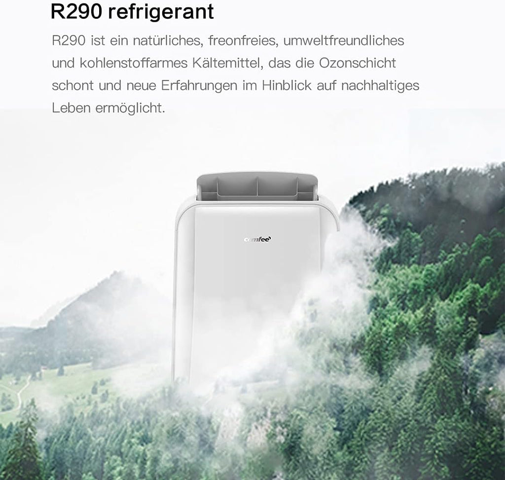 Comfee Mobiles Klimagert Easy Cool 2.0, 7000 BTU 2,0kW, Kühlen&Ventilieren&Entfeuchten, Raumgre bis 68m(25ãŽ?, APP-Steuerung/Alexa/Google Home/IFTTT, Mobile Klimaanlage mit Abluftschlauch