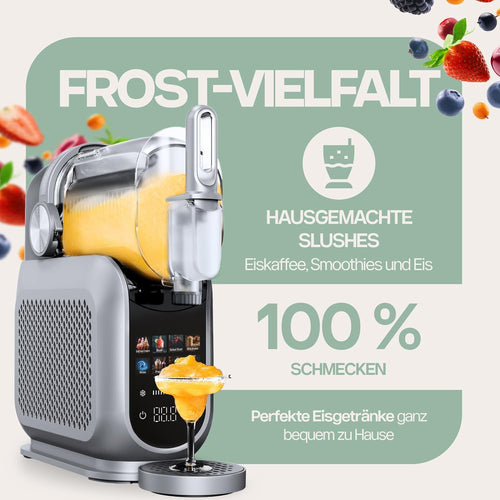 4Swiss Eismaschine Selbstkühlend Eis Maschine Speiseeisbereiter Speiseeismaschine mit Kompressor Icecream für Milchshake Slush Slushie Granita Ice Cream Joghurtmaschine Zuhause Eisbereiter - SM026