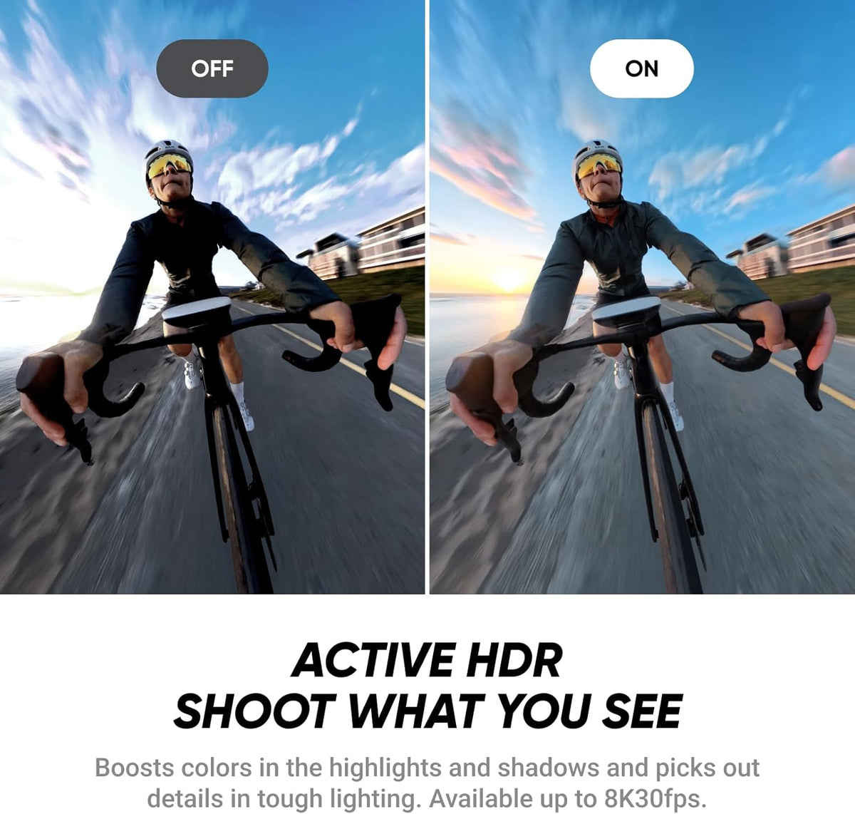 X4 Air Motorrad-MultiView-Bundle - 165 g leichte 8K 360°-Kamera, Unsichtbarer Selfie-Stick, auswechselbare Linsen, Aufnehmen  und  dann ausrichten, integr. Windschutz, FlowState-Stabilisierung