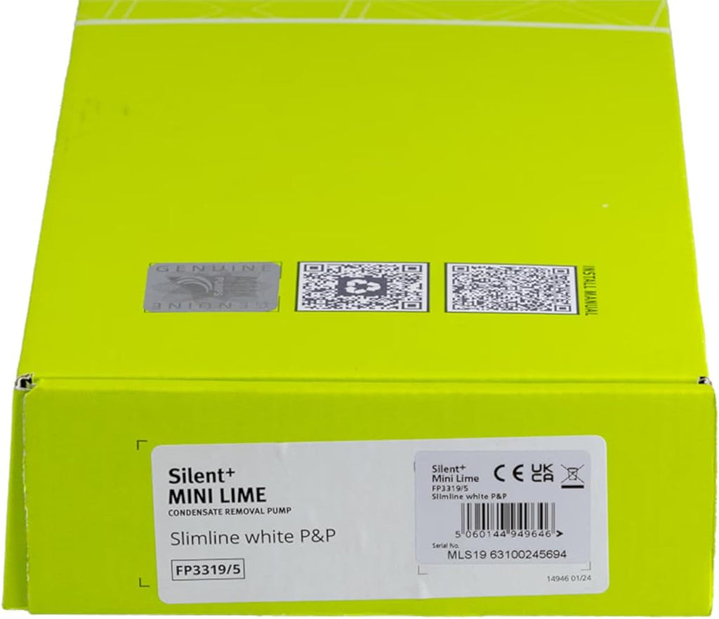 ASPEN Silent + Mini Lime Eckkanal- Kondensatpumpe für Wand- Klimageräte / 5. Generation (Slimline)
