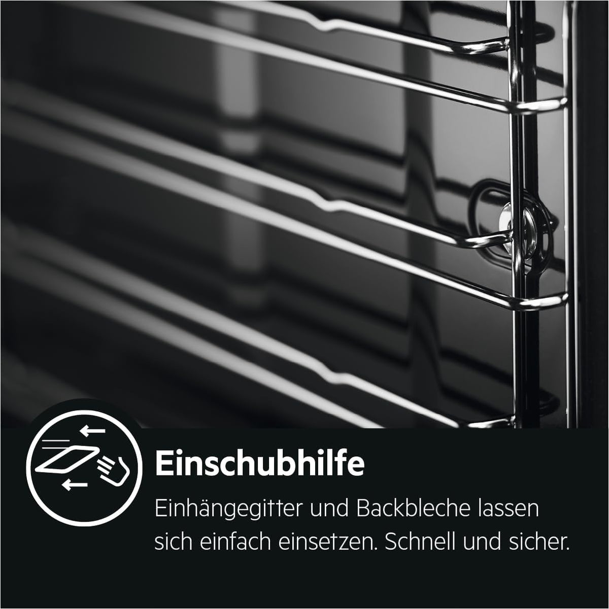AEG Einbaubackofen â€?Serie 5 Ringheißluft: Gleichmäßige Garergebnisse auf 3 Ebenen â€?Pyrolyse Selbstreinigung â€?25 Automatikprogramme â€?LED-Touchdisplay â€?Schnellaufheizung â€?Schwarz â€?BPE53516AB