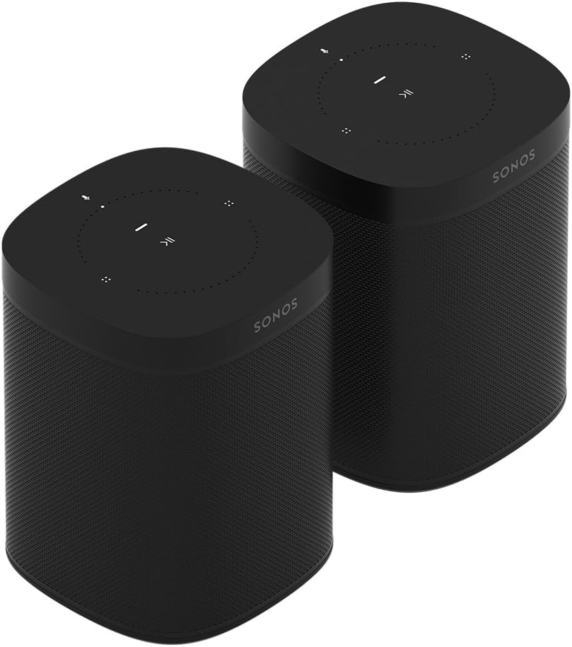 Sonos One Smart Speaker, schwarz â€?Intelligenter WLAN Lautsprecher mit Alexa Sprachsteuerung, Google Assistant & AirPlay â€?Multiroom Speaker für unbegrenztes Musikstreaming