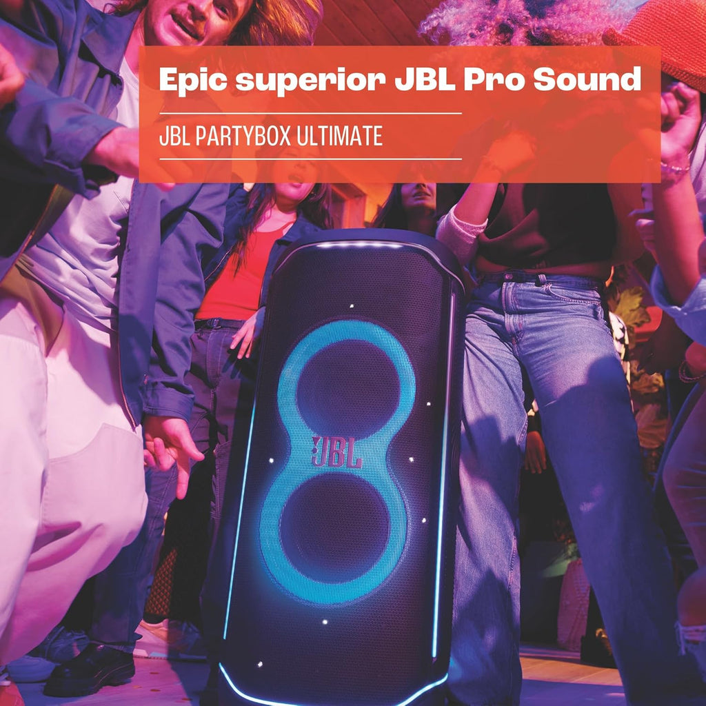 JBL Partybox Stage 120 in Schwarz â€?Tragbare Bluetooth-Lautsprecher-Box mit JBL Pro Sound, Lichtshow, KI-Sound-Boost und Teleskopgriff â€?12 h Laufzeit