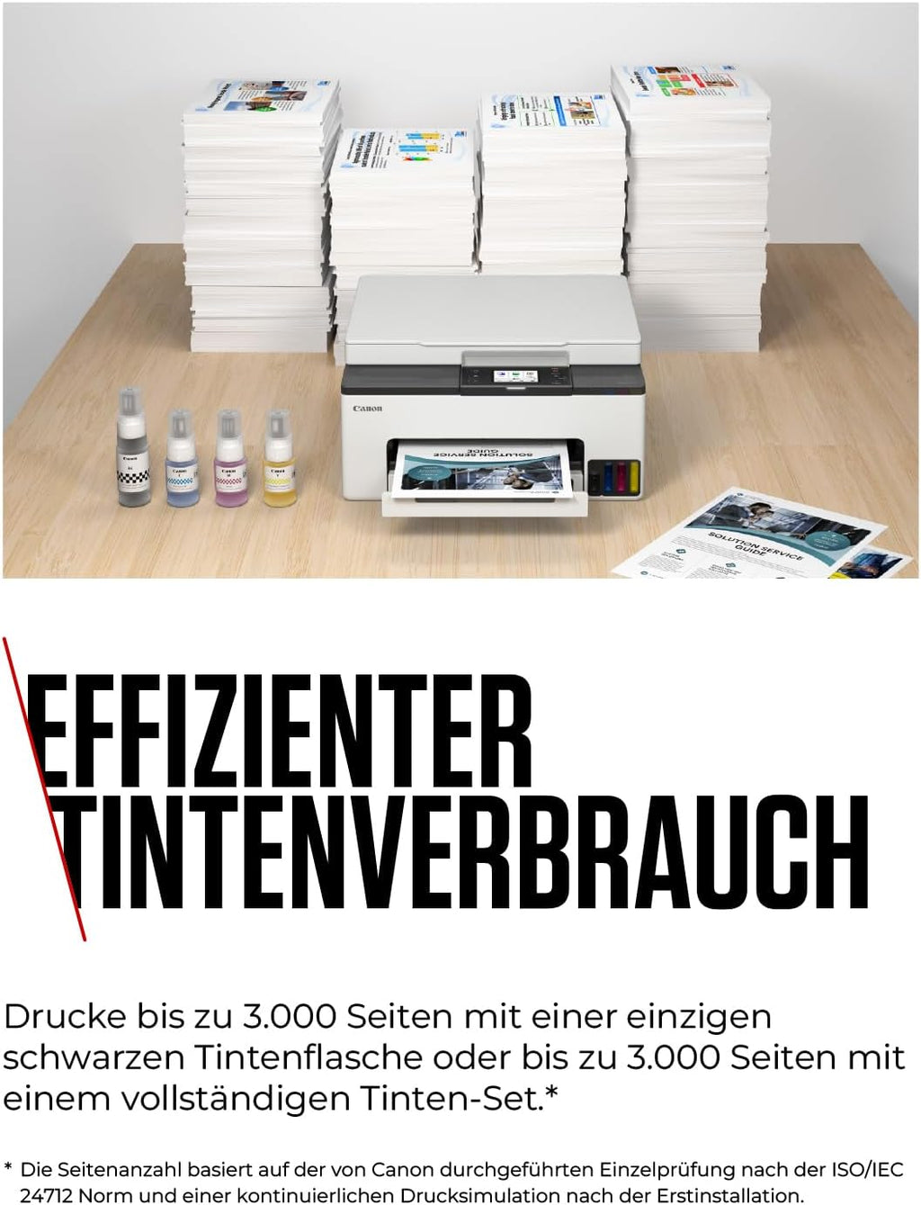 Canon MAXIFY GX1050 Tintenstrahldrucker 3-in-1 Multifunktionsdrucker MegaTank (Drucker, Scanner, Kopierer, WLAN, Cloud, Duplexdruck, 250 Blatt Kassette, Tintentank) Enthält 6 x Tintenflaschen