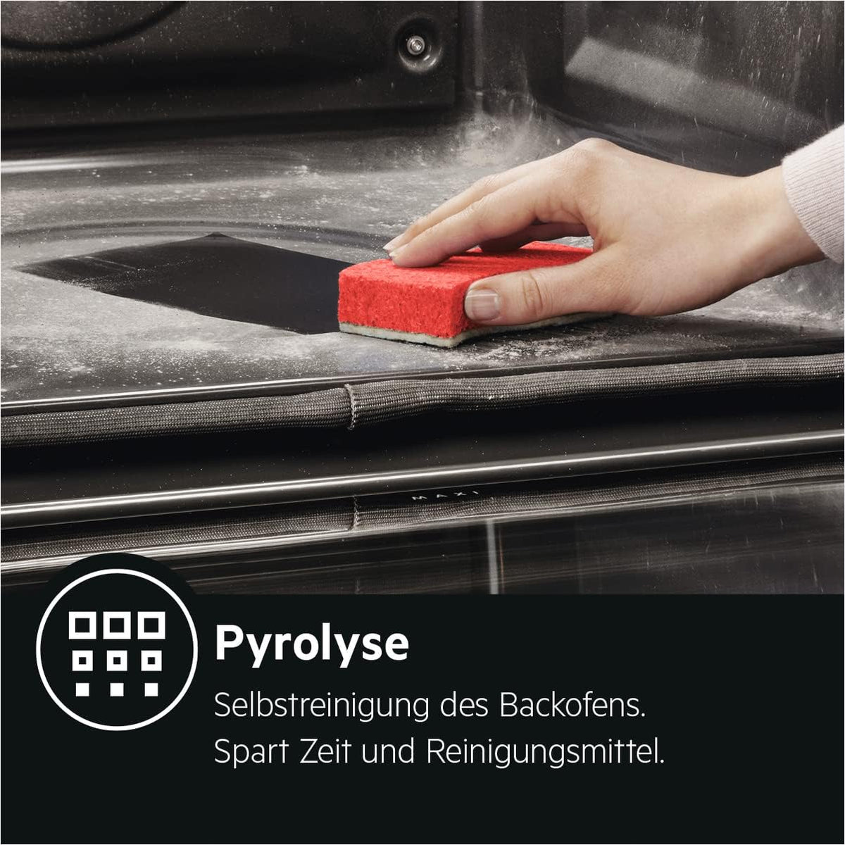 AEG Einbaubackofen â€?Serie 5 Ringheißluft: Gleichmäßige Garergebnisse auf 3 Ebenen â€?Pyrolyse Selbstreinigung â€?25 Automatikprogramme â€?LED-Touchdisplay â€?Schnellaufheizung â€?Schwarz â€?BPE53516AB