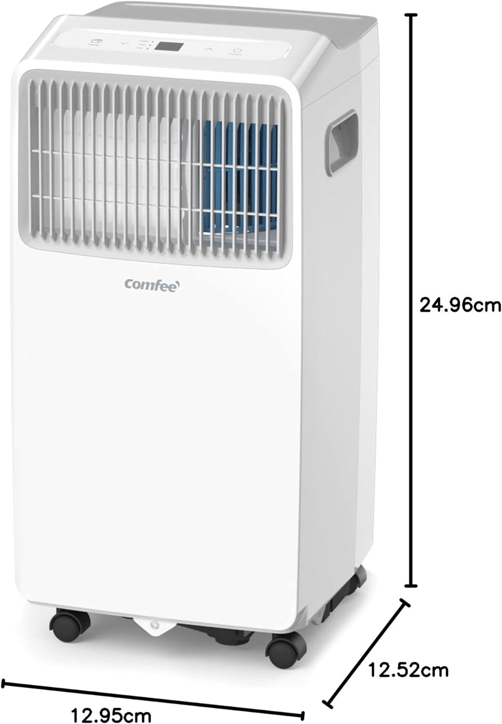 Comfee Mobiles Klimagerät Breezy Cool Pro 2.6,9000 BTU 2,6kW, Kühlen&Ventilieren&Entfeuchten,APP-Steuerung,Raumgröße bis 88m³(33ãŽ?,Mobile Klimaanlage mit Abluftschlauch