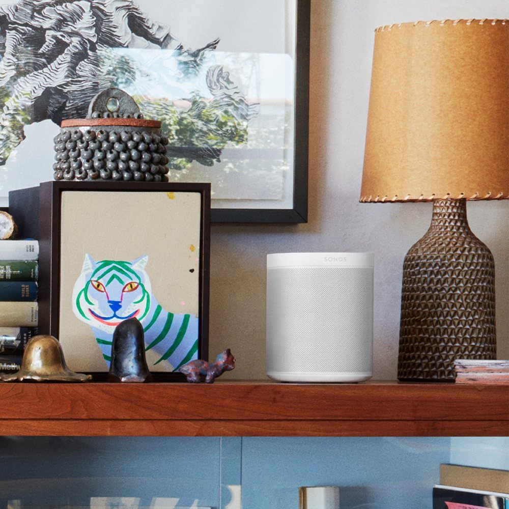 Sonos One Smart Speaker, schwarz â€?Intelligenter WLAN Lautsprecher mit Alexa Sprachsteuerung, Google Assistant & AirPlay â€?Multiroom Speaker für unbegrenztes Musikstreaming