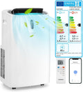 COSTWAY Klimaanlage mobil 16000BTU, Klimagerät mit Abluftschlauch, 5 in 1 Kühlen & Heizen & Entfeuchten & Belüften & Schlafmodus für Räume bis zu 150 m³, Fernbedienung/App, 24H Timer, 4700W, â‰?7dB