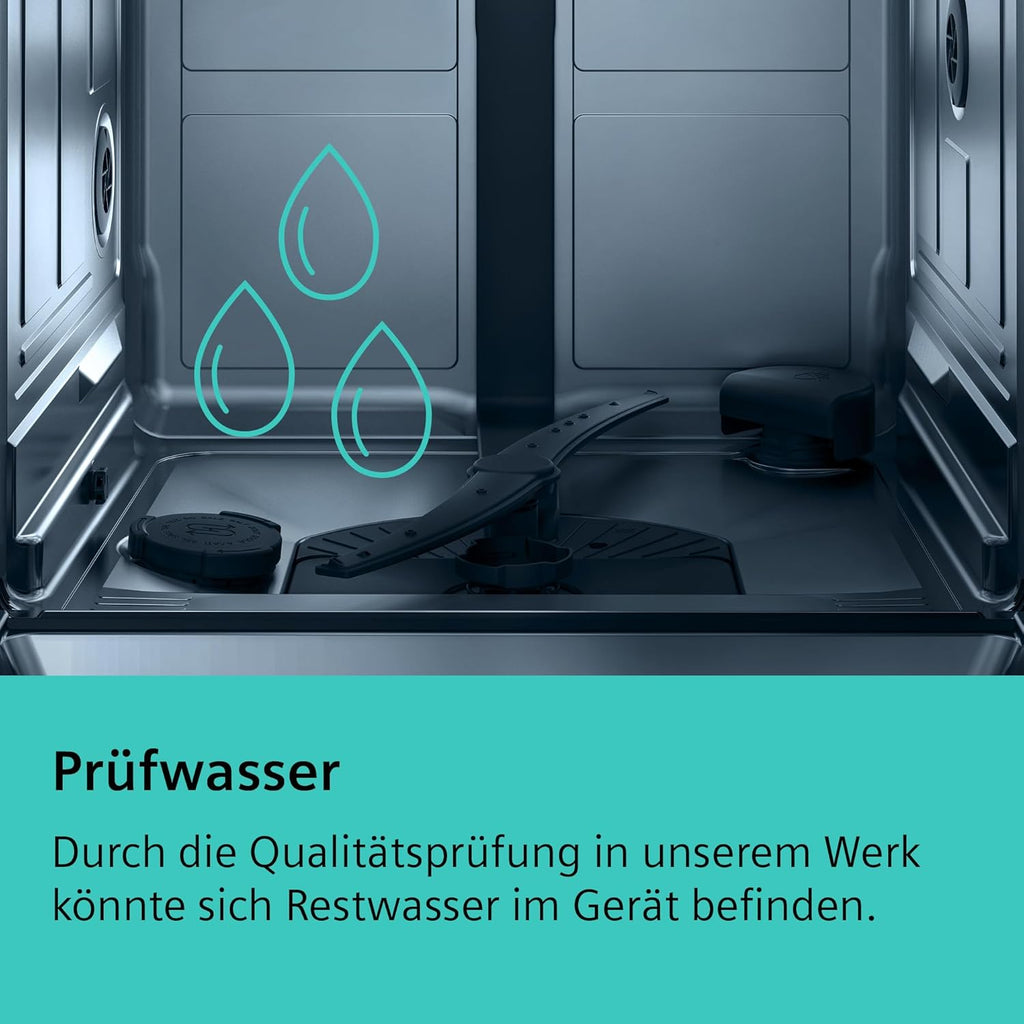 Siemens SR65YX08ME, iQ500 Smarter Geschirrspüler Vollintegriert, 45 cm breit, Besteckschublade, Zeolith, extra leise, aquaStop, automatische Türöffnung nach Programmende, varioSpeed, Innenbeleuchtung