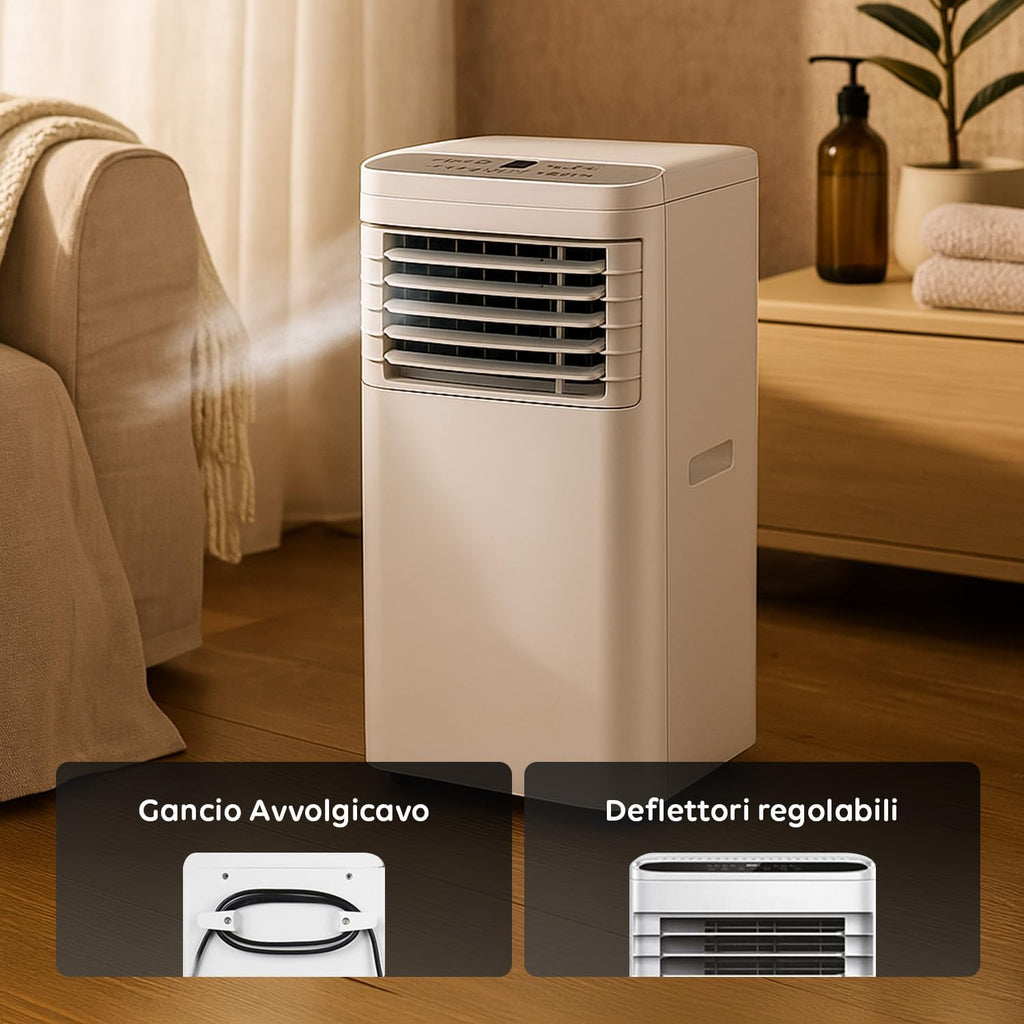 Avilia Mobiles Klimagerät 9000 BTU 3 in 1 â€?Luftentfeuchter, Kühler und Ventilator | Klimagerät ohne Außeneinheit für Zuhause und Büro