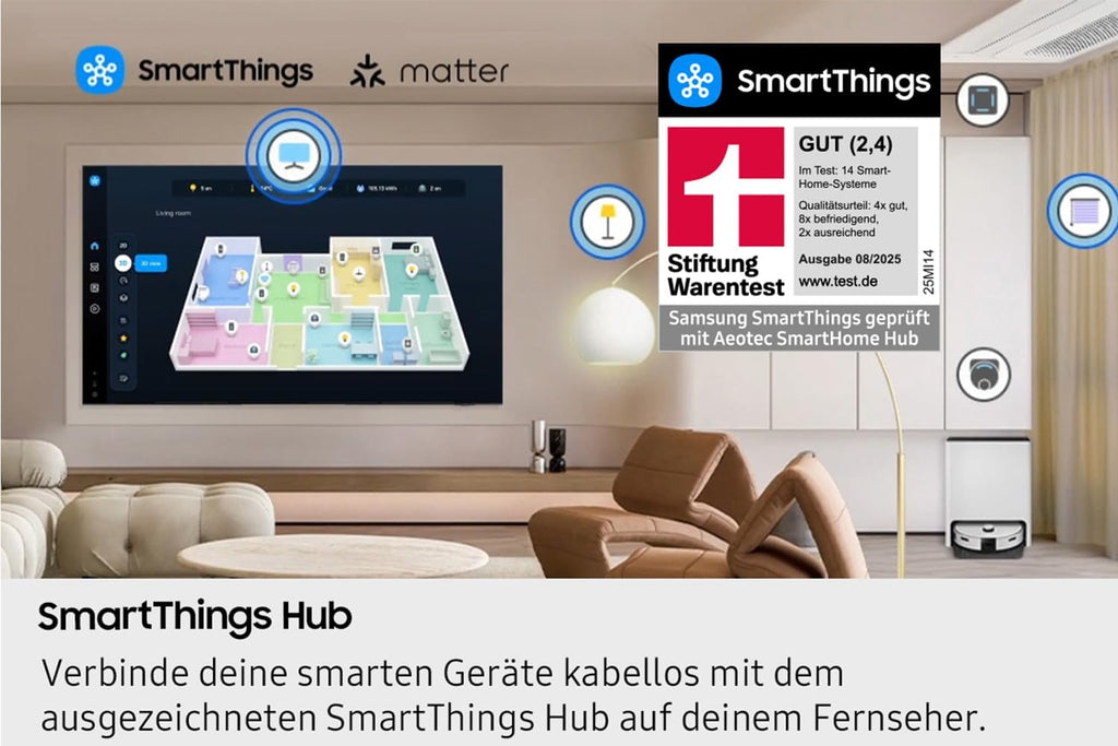 Full HD F6009F 32 Zoll (81 cm) LED Flachbildfernseher, PurColor-Technologie, HDR, Object Tracking Sound Lite, Knox Security, One UI Tizen, Smart TV, Unbegrenzt kostenlose Inhalte