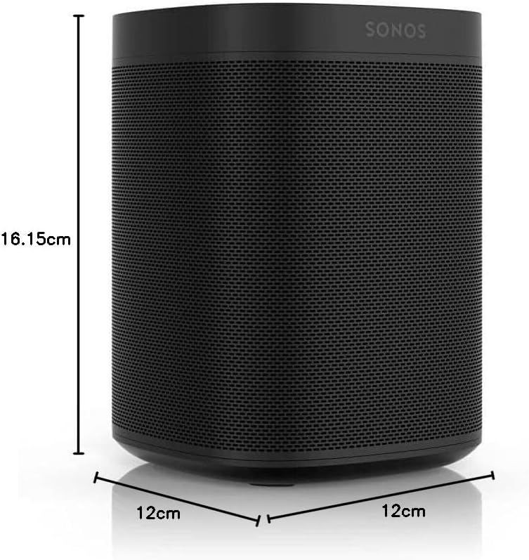 Sonos One Smart Speaker, schwarz â€?Intelligenter WLAN Lautsprecher mit Alexa Sprachsteuerung, Google Assistant & AirPlay â€?Multiroom Speaker für unbegrenztes Musikstreaming