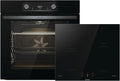 Gorenje Black Induction Set 2, Kombination aus autarkem Kochfeld GI6401BSC und Einbau-Backofen BOS6737E06BG, 77L, Made in Europe, ExtraSteam, AirFry, PizzaMode 300°C, PerfectGrill, schwarz