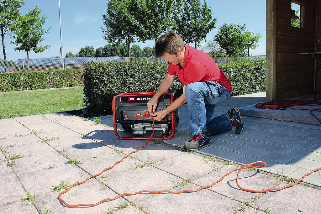 Einhell Stromerzeuger (Benzin) TC-PG 25/1/E5 (max. 2400 W, 15 L Tank, 2100 W Dauerleistung, 4-Takt-Motor, 2x 230 V, Überlastschutz, Voltmeter, AVR-Funktion)