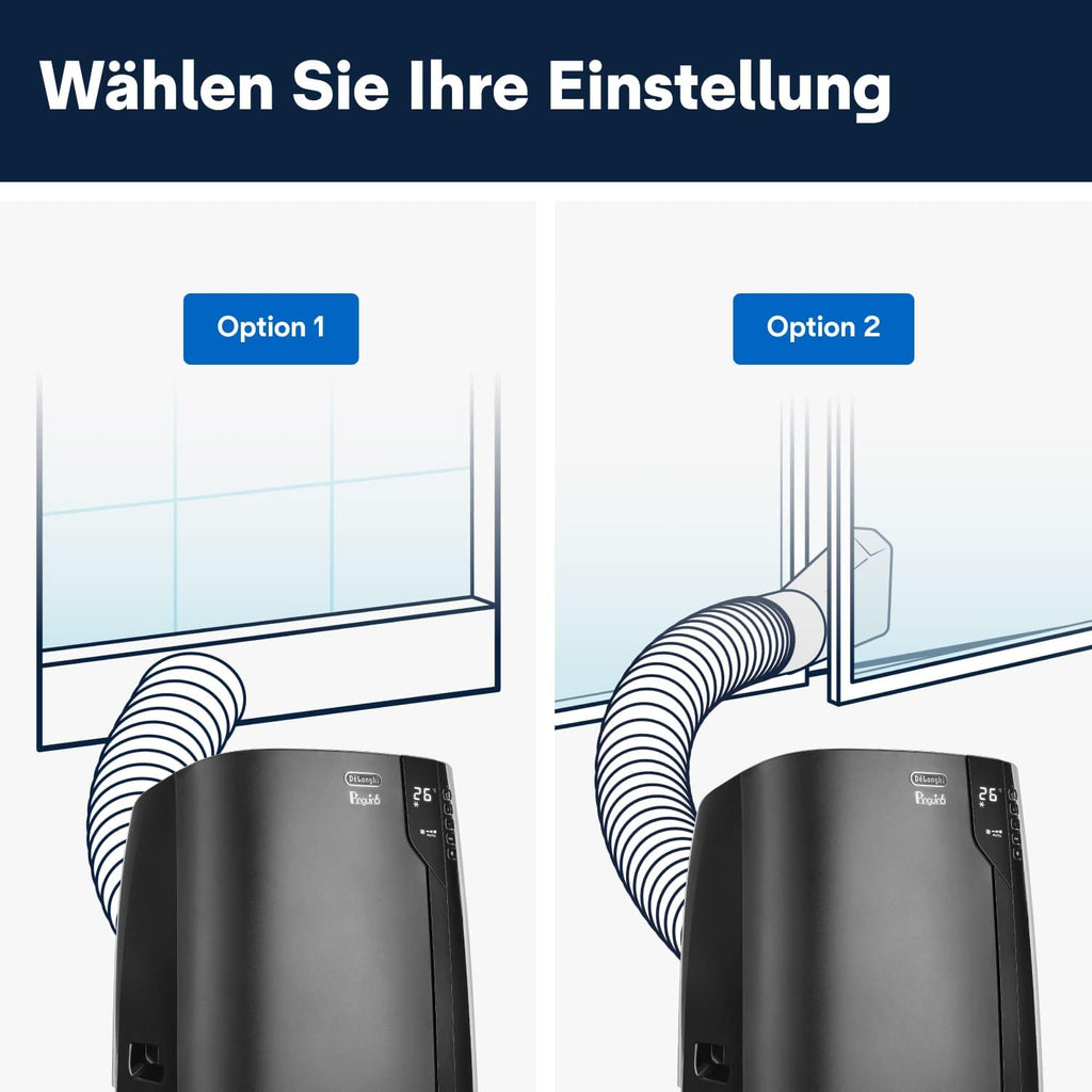 De'Longhi Pinguino PAC EL112 CST WiFi, Mobile Klimaanlage mit MyEcoRealFeel-Technologie für Räume bis zu 110 m³,11.000 BTU/h, 2,9 kW, 63 dB, Entfeuchtungsfunktion, A+, App- und Sprachsteuerung, Weiß