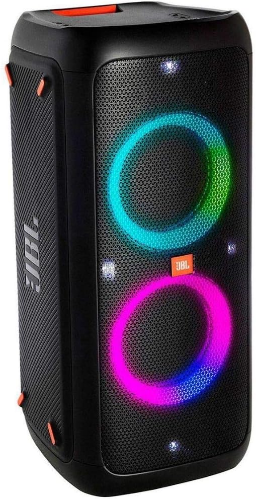 JBL PartyBox 710 - Schwarz â€?Trag - und rollbarer Bluetooth Party-Lautsprecher mit Lichteffekten â€?Spritzwassergeschützte, mobile Musikbox
