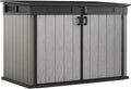Keter Grande Store Gerätehaus, 2020 Liters, Grau/Braun, 190,5 x 109,3 x 132,5 cm