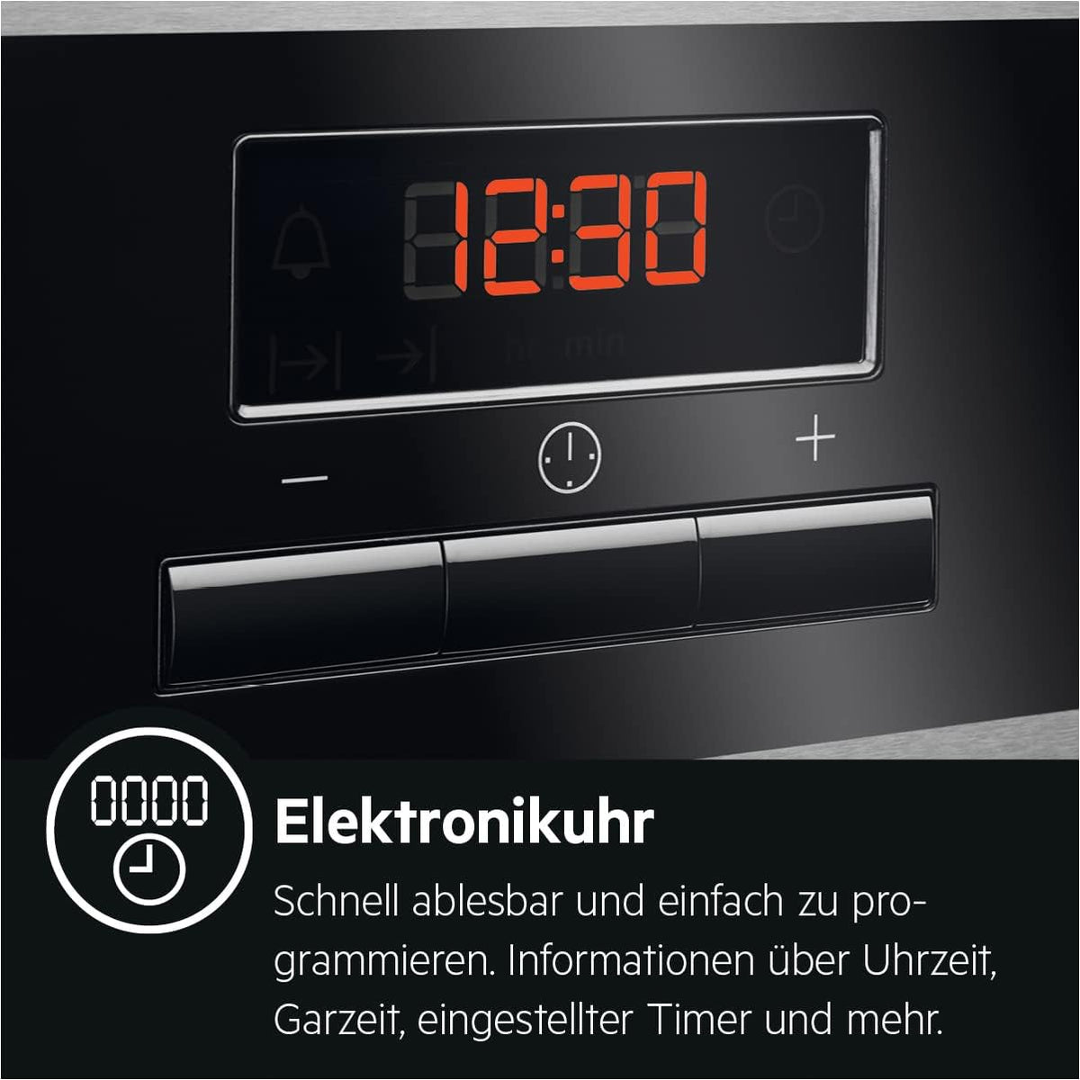 AEG Einbaubackofen â€?Serie 5 Ringheißluft: Gleichmäßige Garergebnisse auf 3 Ebenen â€?Pyrolyse Selbstreinigung â€?25 Automatikprogramme â€?LED-Touchdisplay â€?Schnellaufheizung â€?Schwarz â€?BPE53516AB