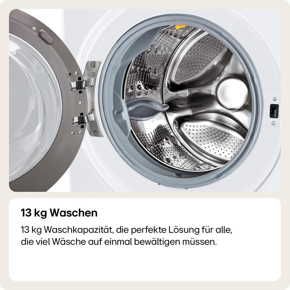 LG F4WV7080, Klasse A, Frontlader-Waschmaschine 8 kg, 1400 U/Min, AI Direct Drive, Wi-Fi, Tiefenreinigung mit Dampf, Groe Kapazitt, TRIPLE A, Auentür aus Sicherheitsglas, 62 x 60 x 85 cm  Wei