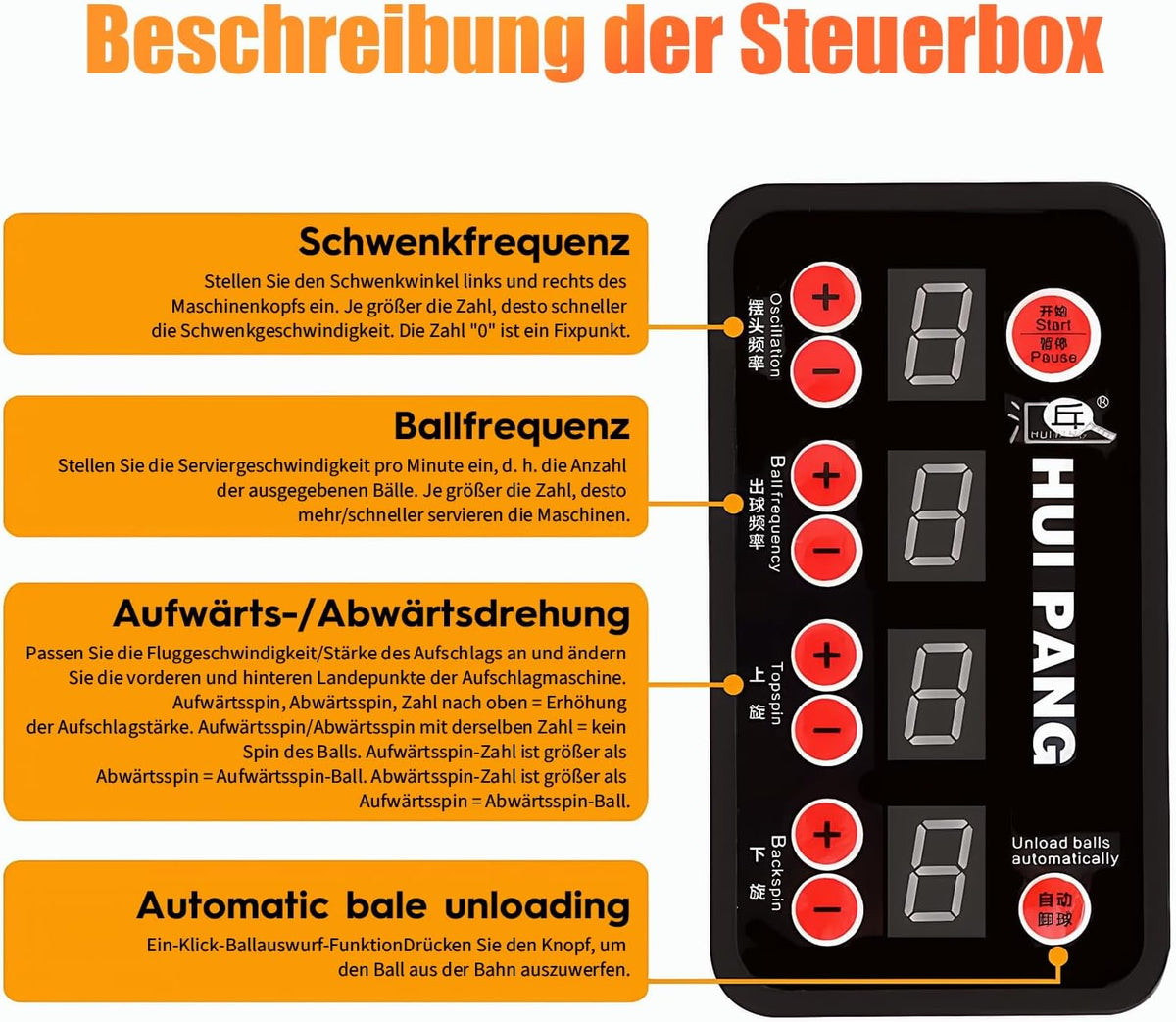 Tischtennis Roboter, Tischtennis Roboter Ballmaschine mit Netz und neun verschiedenen rotierenden Bällen, für das persönliche Training, kein manuelles Ballaufsammeln erforderlich