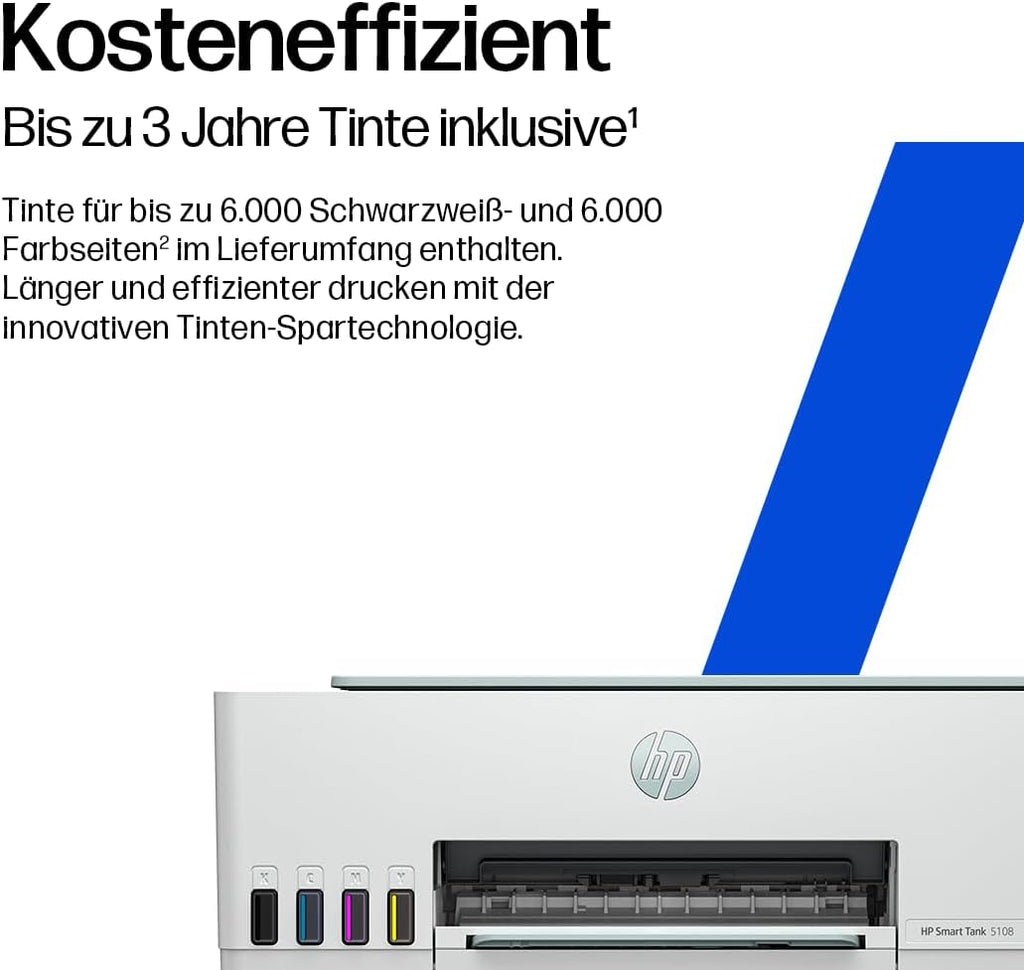 Smart Tank 5108 3-in-1 Multifunktionsdrucker (WLAN; Mobiles Drucken) â€?3 Jahre Tinte inklusive, 3 Jahre Garantie, großer Tintentank, hohe Reichweite, Drucken in hoher Qualität