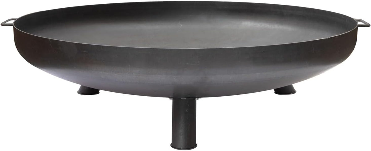 Grillfürst Feuerschale Ø 120 cm aus Stahl - Feuerschale für den Garten oder die Terrasse, massiv, langlebig und hitzebeständig, für Lagerfeuer oder als Kochstelle, Durchmesser 120 cm