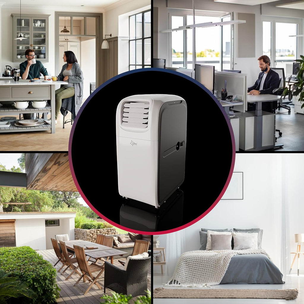 SUNTEC Mobiles Klimagerät Transform 14.000 Eco R290 APP â€?Klimaanlage mobil und leise mit Smart App Steuerung â€?Entfeuchter für Räume bis 70 qm â€?Mobile Kühlung & Heizung für zuhause â€?14.000 BTU