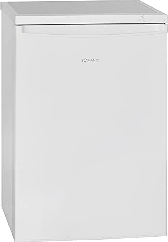 Bomann® Gefrierschrank | 85 Liter Nutzinhalt | Gefrierschrank klein mit 3 Gefrierschubladen u. Eiswürfelschale | Mini Fridge mit stufenloser Temperaturreglung | Türanschlag wechselbar | GS 2186.1 weiß