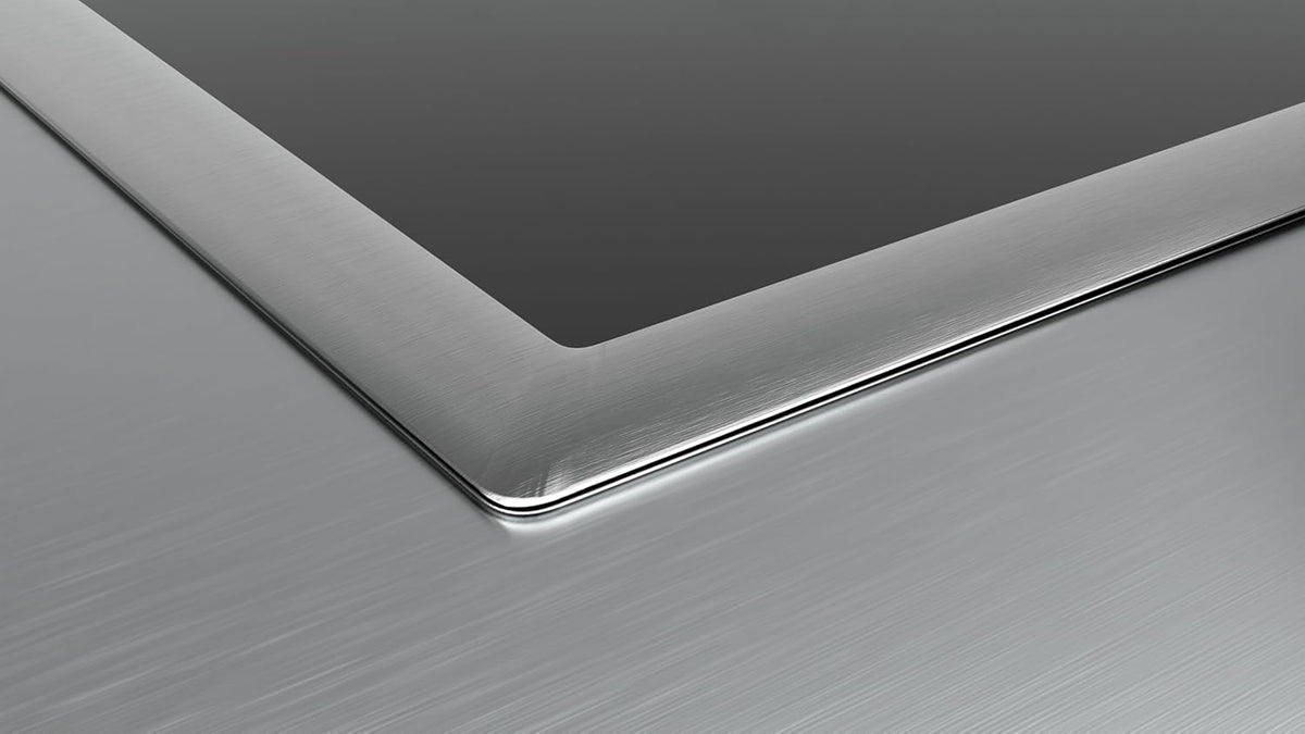 Siemens ET645HN17E iQ300 Glaskeramik-Kochfeld, 60 cm, Made in Germany, Flachrahmen-Design, zuschaltbare Bräterzone, touchControl - Steuerung per Fingertipp, Zweikreiszone 21 cm