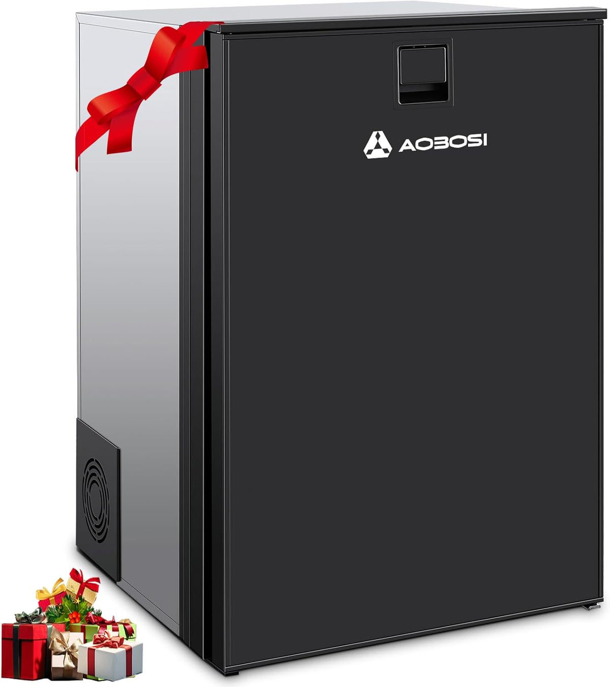 AAOBOSI 110L Kompressor Kühlbox, Zwei Temperaturzonen, Wohnmobil Kühlschrank mit LED-Leuchten, 12/24V DC, Großem Fassungsvermögen Kühlbox Auto, bis -15â„?für Auto, Wohnmobile, Boote, Camping und Reisen
