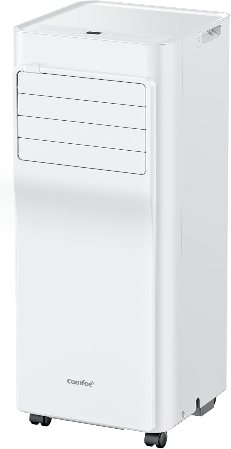 Comfee Mobiles Klimagerät Breezy Cool Pro 2.6,9000 BTU 2,6kW, Kühlen&Ventilieren&Entfeuchten,APP-Steuerung,Raumgröße bis 88m³(33ãŽ?,Mobile Klimaanlage mit Abluftschlauch