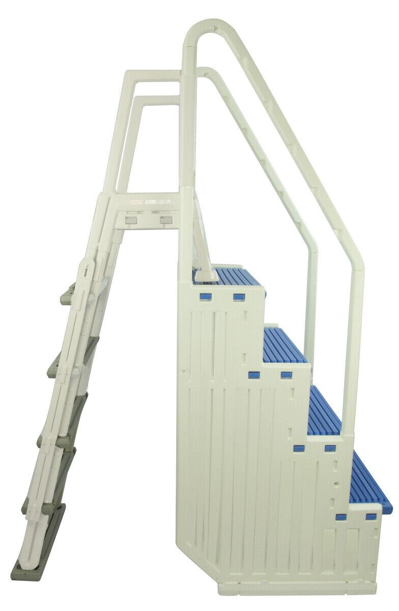 Confer Step 1 & In-Pool Ladder Aufstellpoolsystem â€?Farbe auswählen