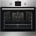 AEG Einbaubackofen â€?Serie 5 Ringheißluft: Gleichmäßige Garergebnisse auf 3 Ebenen â€?Pyrolyse Selbstreinigung â€?25 Automatikprogramme â€?LED-Touchdisplay â€?Schnellaufheizung â€?Schwarz â€?BPE53516AB