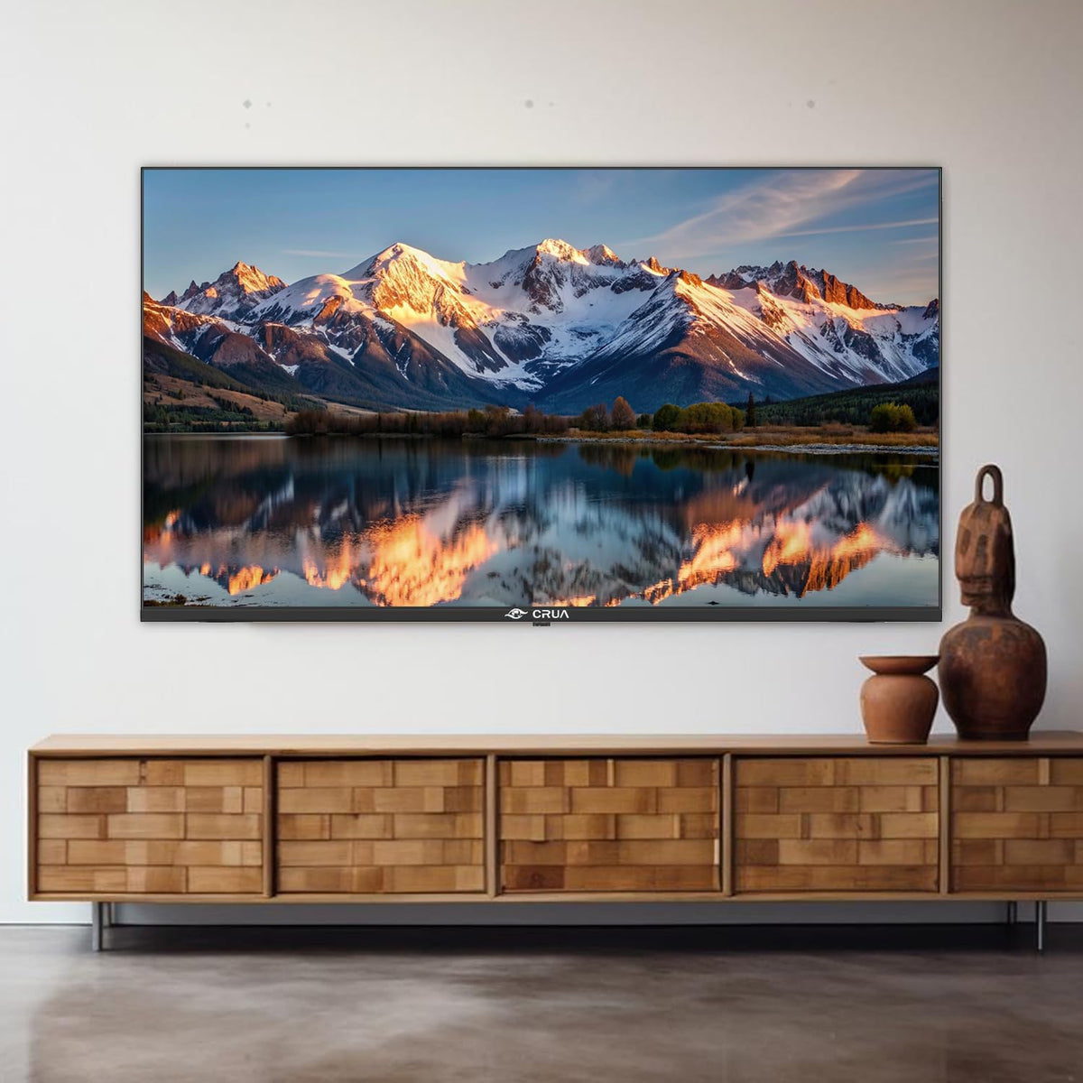 CRUA VIDAA Smart TV,101(40 Inch) TV,1920x1080P Full HD TV,LED TV with HDMI/USB/AV IN/Triple Tuner DVB-T2/T/C/S2/Compact and Smart for Your Home,Black Energy Class E