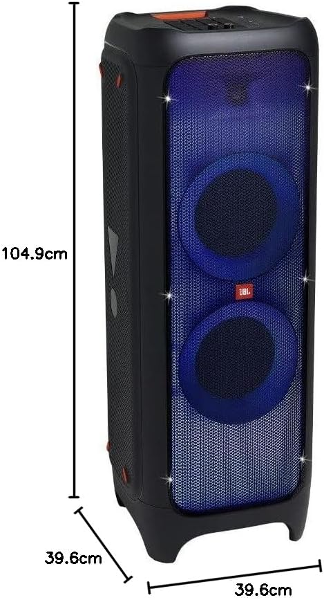 JBL PartyBox 710 - Schwarz â€?Trag - und rollbarer Bluetooth Party-Lautsprecher mit Lichteffekten â€?Spritzwassergeschützte, mobile Musikbox