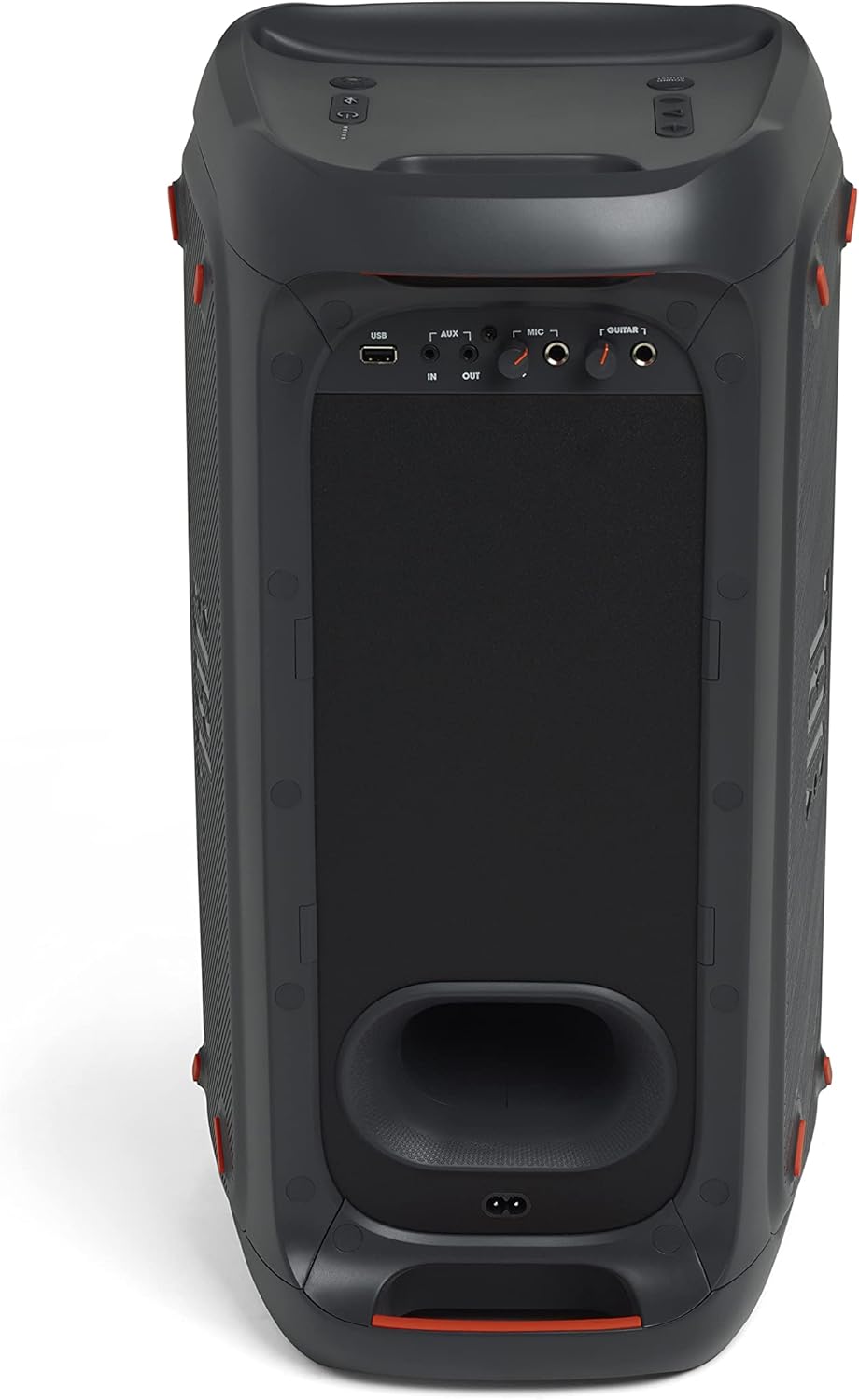 JBL PartyBox 710 - Schwarz â€?Trag - und rollbarer Bluetooth Party-Lautsprecher mit Lichteffekten â€?Spritzwassergeschützte, mobile Musikbox